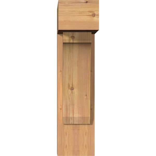 Legacy Block Smooth Bracket W/ Offset Brace, Western Red Cedar, 7 1/2W X 18D X 30H